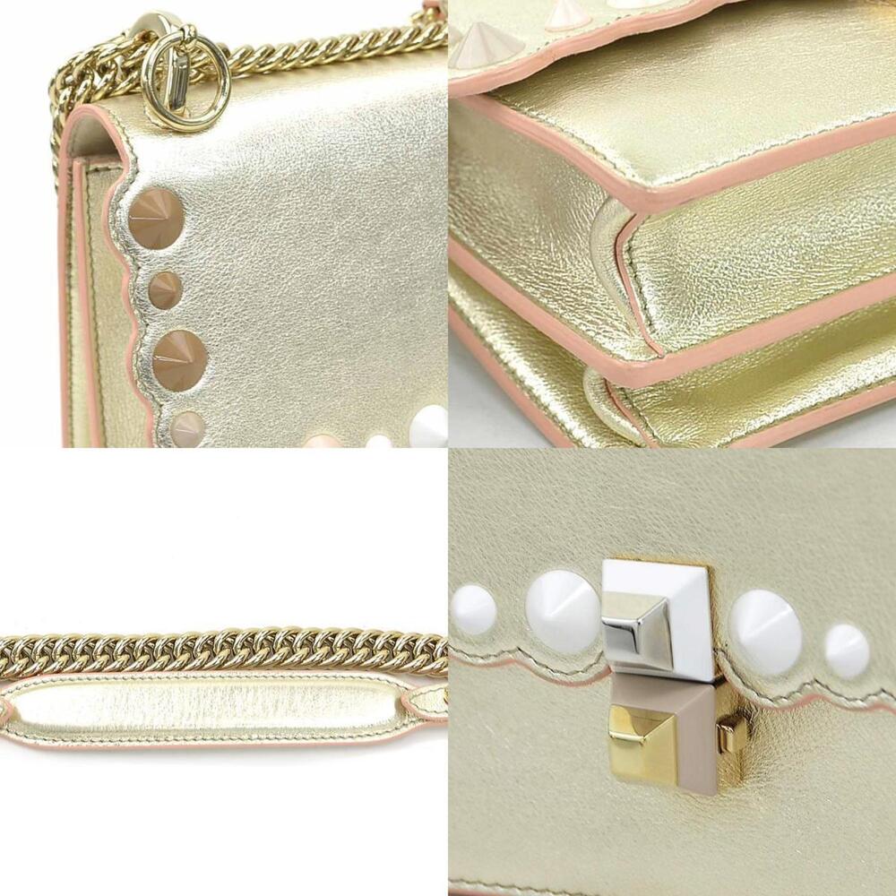 FENDI Gold Leather Shoulder Bag - Picture 3 of 5